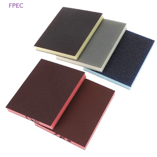 FPEC 2pcs polishing sanding sponge block pad sandpaper assorted abrasive tool NEW