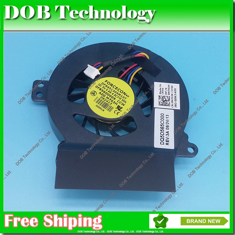 พัดลมระบายความร้อน CPU แล็ปท็อปสําหรับ DELL Vostro A860 A840 1410 M703H Series 0M703H DQ5D565C000 4 
