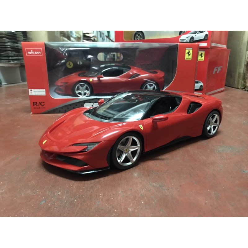 รถบังคับงานโมเดลFerrari SF90 STRAOALE มีไฟบังคับได้ใส่ถ่าน2A