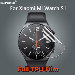 ฟิล์มกันรอยหน้าจอ สําหรับ Xiaomi Mi Watch S1 / Pro ฟิล์ม TPU นิ่ม ใส บางพิเศษ - ไม่ใช่กระจกนิรภัย