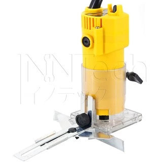 DELTON เครื่องเซาะร่อง ทริมเมอร์ 620 วัตต์ เครื่องเซาะร่องไม้ 1/4 นิ้ว เร้าเตอร์ Wood Trimmer รุ่น TMD-773 - สีเหลือง