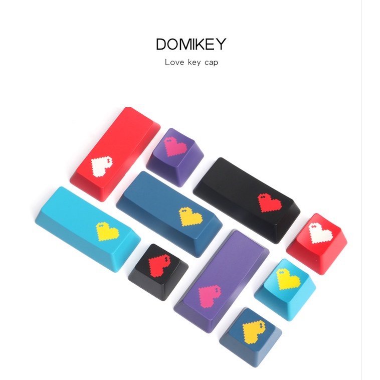 GPlanet ABS Love pixel heart keycaps 2 colors ESC+ENTER ปุ่มแต่งคีย์บอร์ด