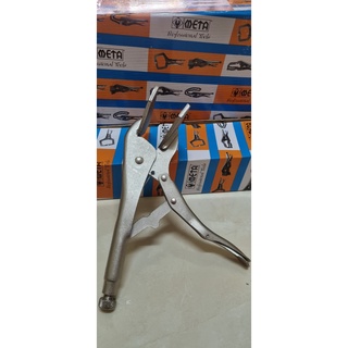 META คีมล็อคปากแบน คีมล็อคปากเป็ด ขนาด 10 นิ้ว LOCKING PLIER TYPE-SM  SNK-10110