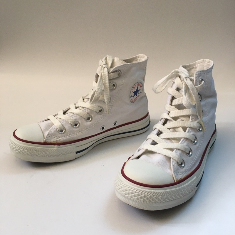 รองเท้าผ้าใบconverseเด็กหุ้มข้อ(สีขาว)