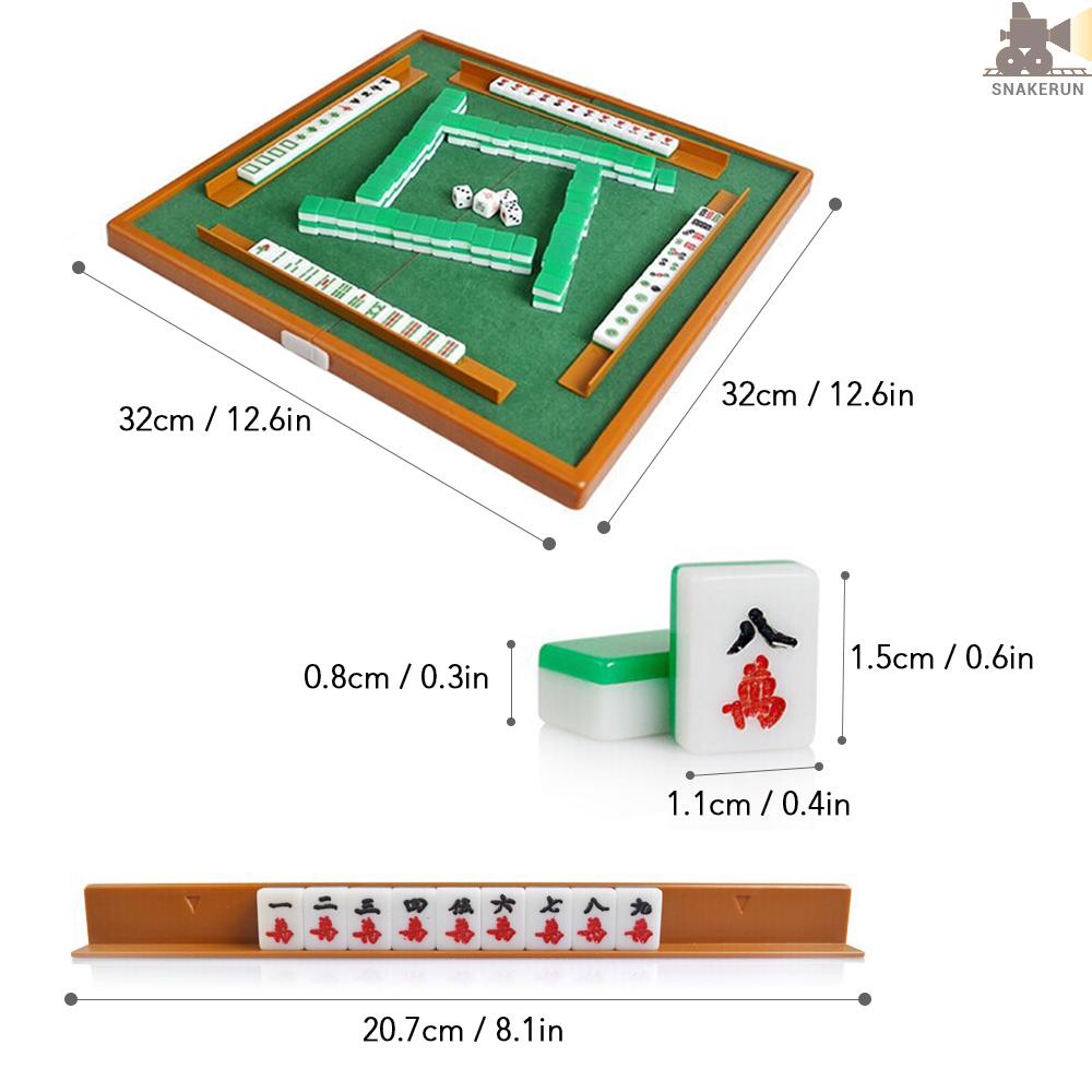 Melamin 20 mm Mini çin Mahjong raflar ve zar ile fildişi renk üretimi özel yükse