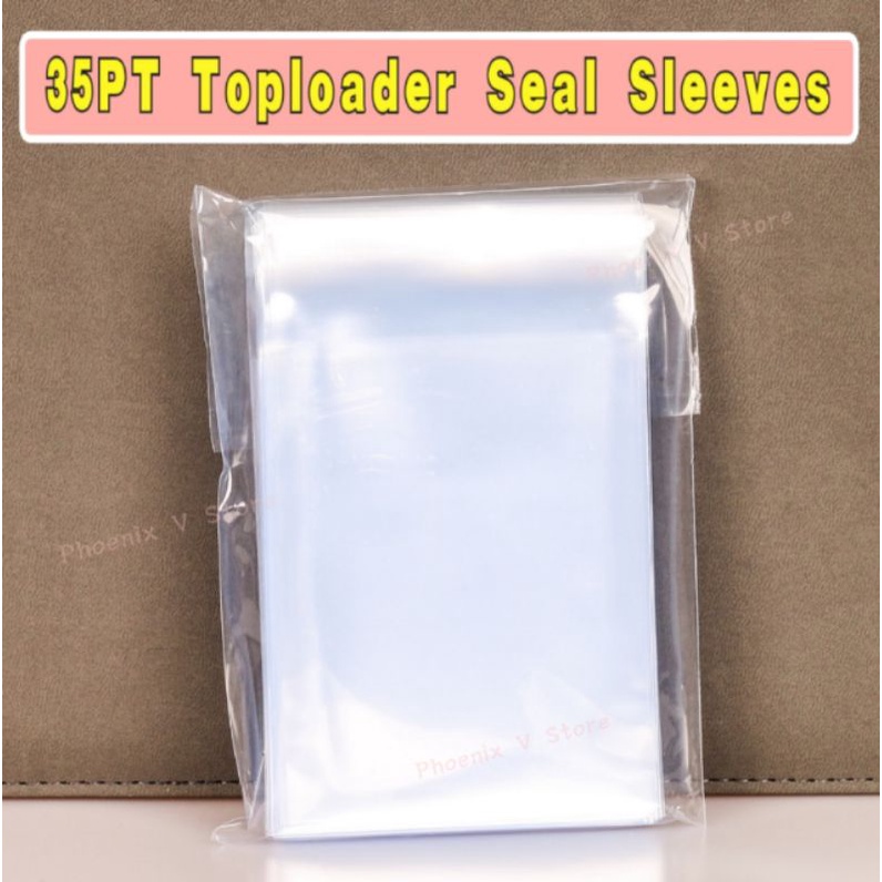 MeeT 35PT Toploader Seal Sleeves Ultra Pro UltraPro BCW