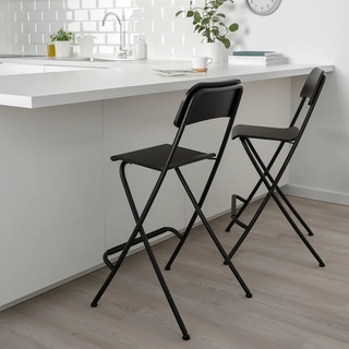 Kshop998 เก้าอี้บาร์มีพนักพิง-พับเก็บได้ Counter bar chairF ( 50x44x95cm.)