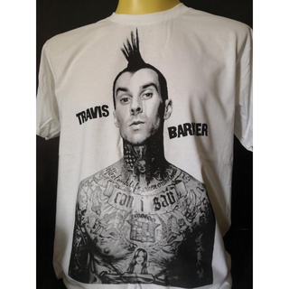 เสื้อวงนำเข้า Travis Barker Blink-182 Transplants Rap Punk Rock Chicano Mexican Gangster Style Vintage T-Shirt Gildan