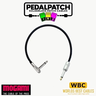 PNB PATCH CABLE สายพ่วงเอฟเฟค รุ่น STUBBY&amp;PANCAKE PLUG ใช้สาย MOGAMI สามารถเลือกความยาวได้