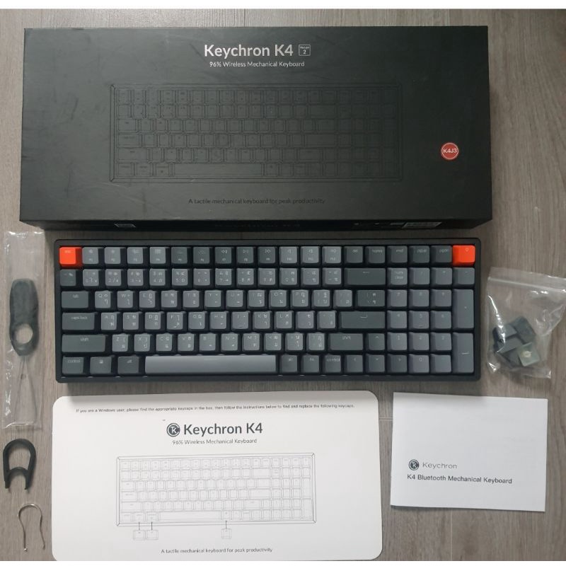 มือสอง Keychron K4 V2 Brown switch คีย์ไทย มีประกัน