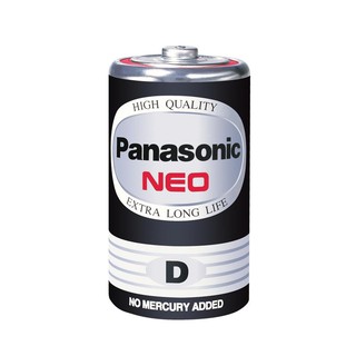 ถ่านธรรมดา D NATIONAL R20NT/2SL สีดำ BATTERYD D NATIONAL R20NT/2SL BLACK