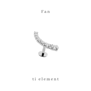 Ti element Fan จิวหู จิวไทเทเนียม