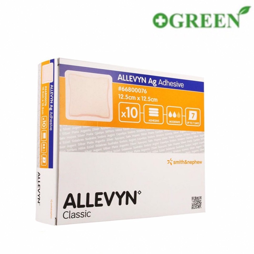 ALLEVYN NON-ADHESIVE 10CM x 10CM แผ่นดูดซับน้ำเหลือง แผ่นป้องกันแผลกด ...