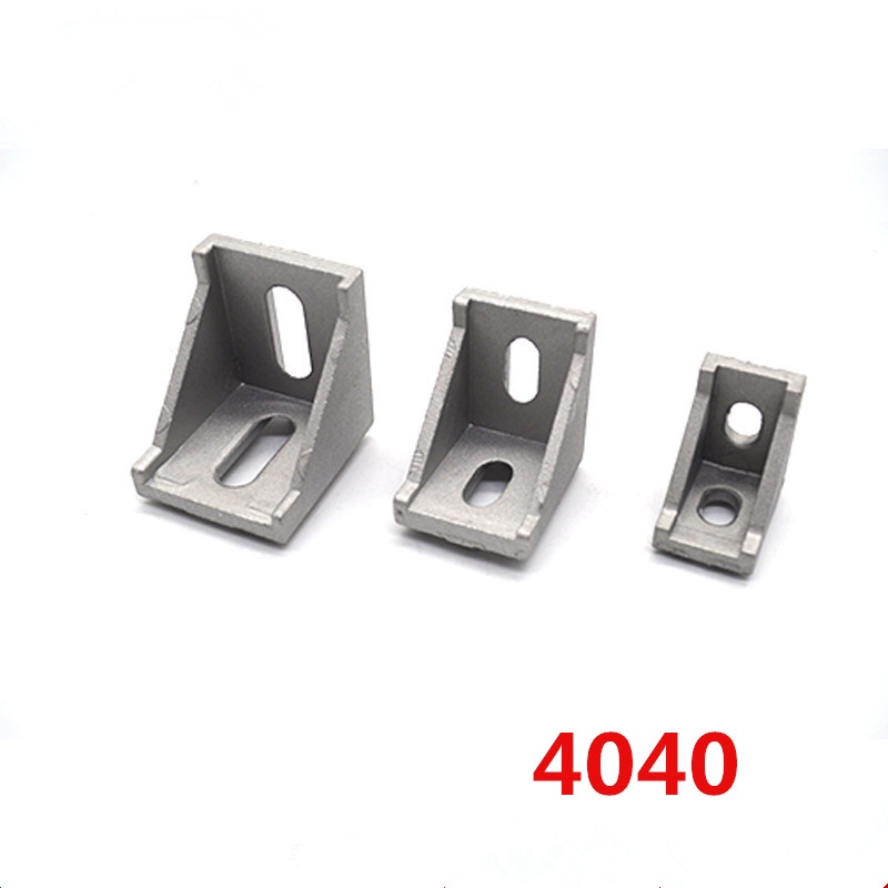 40 ชิ้น/ล็อต 4040 มุมกระชับมุมอลูมิเนียม 40 x 40 L connector bracket Mounting match ใช้ 4040 อลูมิเน