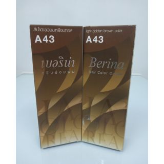 เบอริน่า A43 (Berina) สีน้ำตาลอ่อนเหลือบทอง