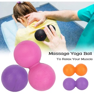 ลูกบอลนวด คลายกล้ามเนื้อ แบบพกพา ลูกบอลนวดคลายกล้ามเนื้อแบบคู่  massage ball ลูกบอลนวดมือ ผ่อนคลาย ช่วยให้เลือดลม