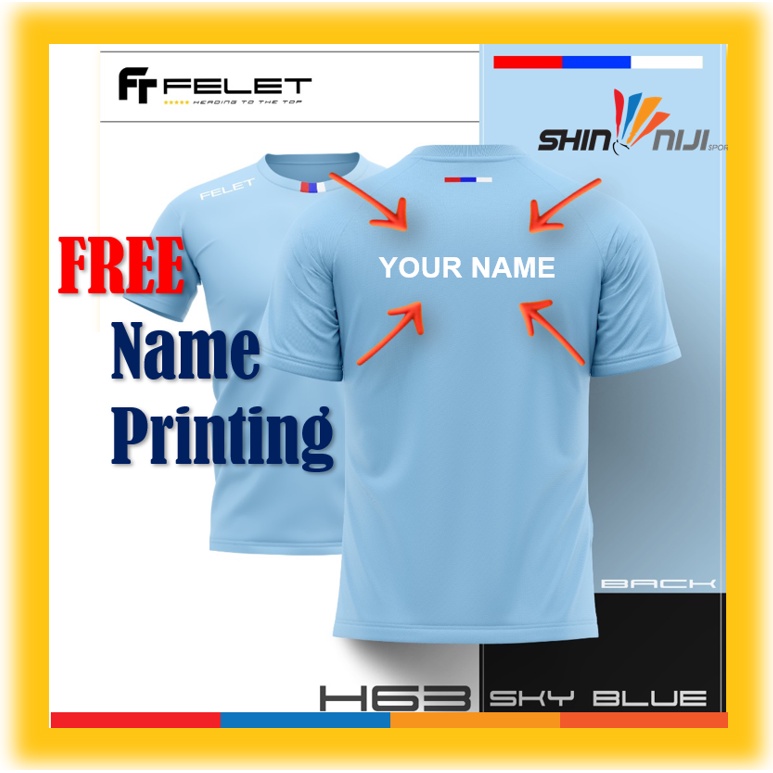 Felet Jersey H63 FREE NAME PRINTING