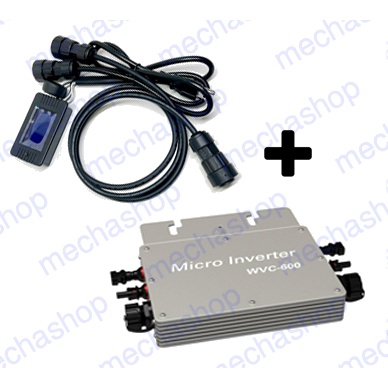 โซล่าร์ ไมโครกริดอินเวอร์เตอร์  Micro WVC-600 PV Inverter On Grid Inverter Output 600W ไม่มี WIFI