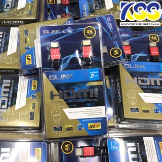✨🛒ส่งเร็ว Glink Cable HDMI 4K 2M GL-301 ใช้กับคอมพิวเตอร์และอุปกรณ์ที่รองรับ HDMI อื่น ๆ ไปยังทีวี หรือ จอแสดงผล ของแท้