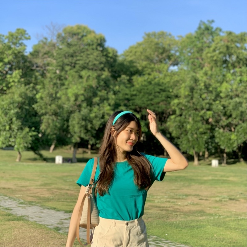 cpjgirlxx | Tiny Summer Tee - 7colors ขายดี เสื้อยืดคอตตอนพอดีตัว