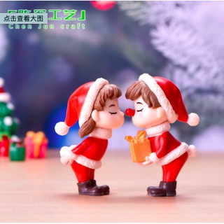 [MC252] ตุ๊กตุ่นจิ๋ว คู่รัก แซนต้า แซนตี้ คริสต์มาส 🤶🏻🎅🏻 (1 คู่ ราคา 50 บาท)