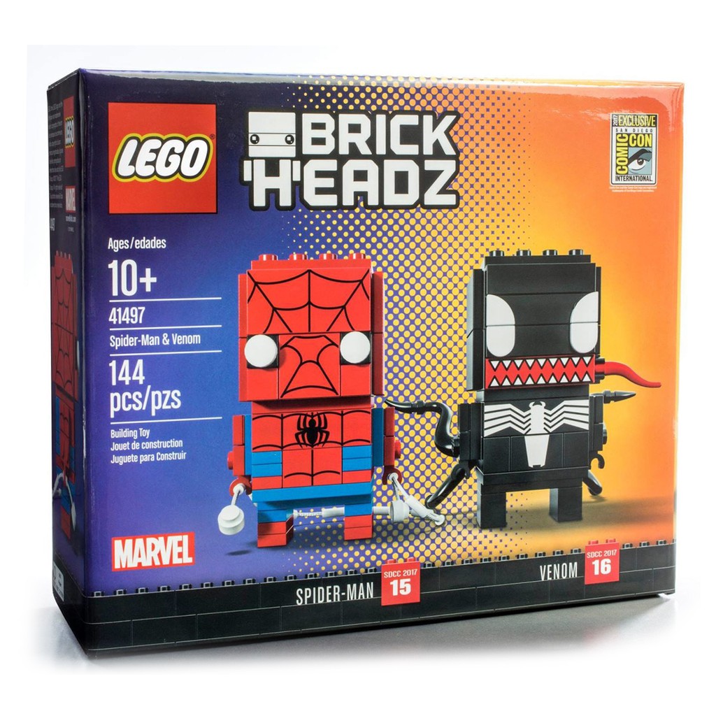 41497 : LEGO BrickHeadz Marvel SDCC SPIDER MAN &amp; VENOM (ผลิต 3000 กล่องทั่วโลก)