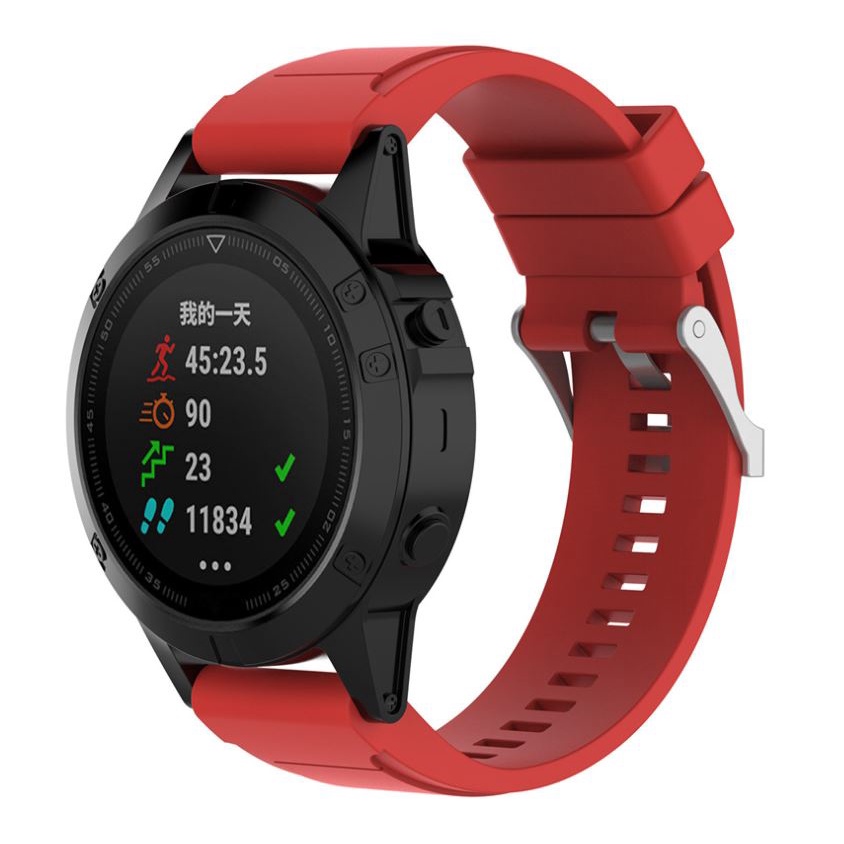 สาย Garmin Fenix ​​​​7X7 7S 6X6 Pro 5X 5 Plus 5s สายซิลิโคนแบบปลดเร็ว ขนาด20,22,26mm พร้อมไขควง2อัน ส่งไวทุกวันจากไทย - รูปที่ 5