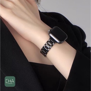 น้อยstain สายนาฬิกา  series สายเหล็ก สำหรับ watch สาย watch 7 se 6 5 4 3  watch band บุคลิกภาพ สายนาฬิกา smart watch