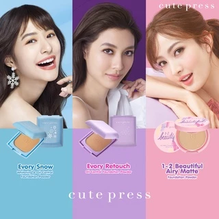 คิวเพรส แป้ง มินิ 5 กรัม อิเวอร์รี่ รีทัช/วันทูบิวตี้ฟูล/สโนว์ Cute press Evory Snow/Retouch / 1-2 Beautiful