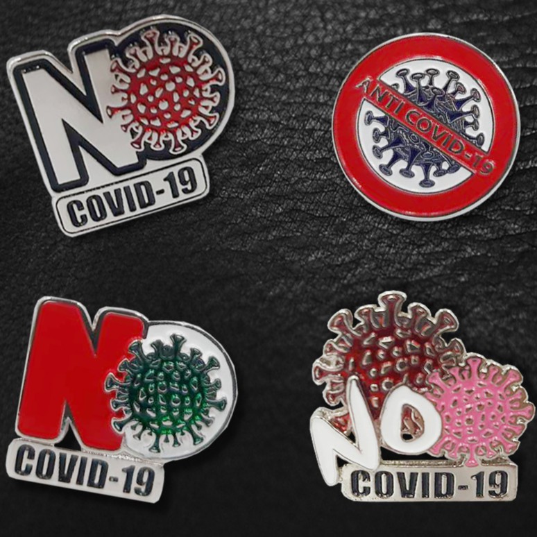 เข็มกลัดต่อต้าน Covid-19!!