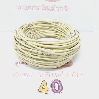 สายโทรศัพท์บ้านพร้อมใช้งาน  4 CORE ขนาดสาย 0.5 mm  ยาว 40 เมตร LINK (ออกใบกำกับภาษีได้)