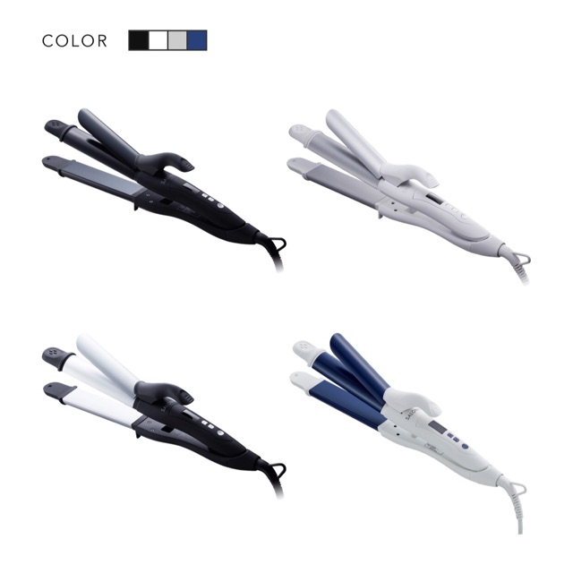 💙พร้อมส่ง SALONIA 2 WAY STRAIGHT & CURL IRON