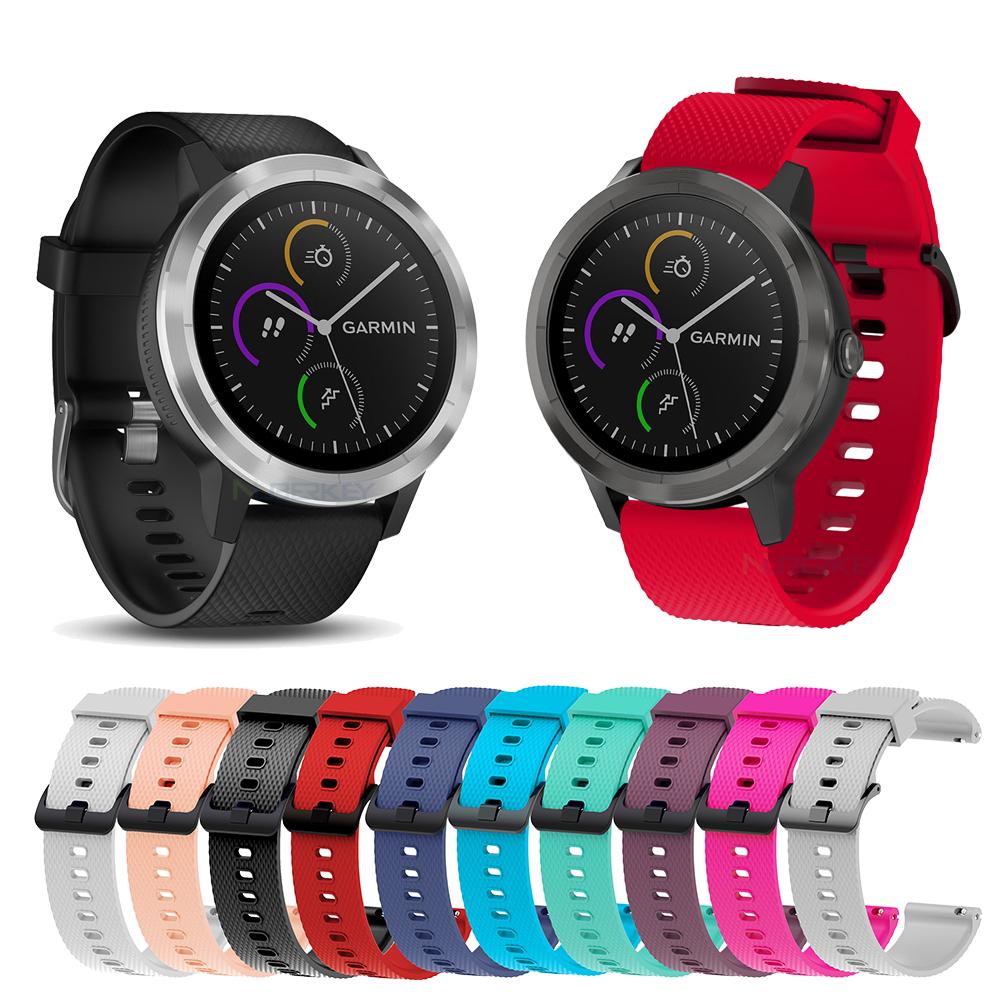 แถบสายซิลิโคนสำหรับGarmin Forerunner 645 Smart Watch