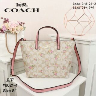 Coach ช้อปปิ้ง พรีเมี่ยม ปั๊มครบ 8"