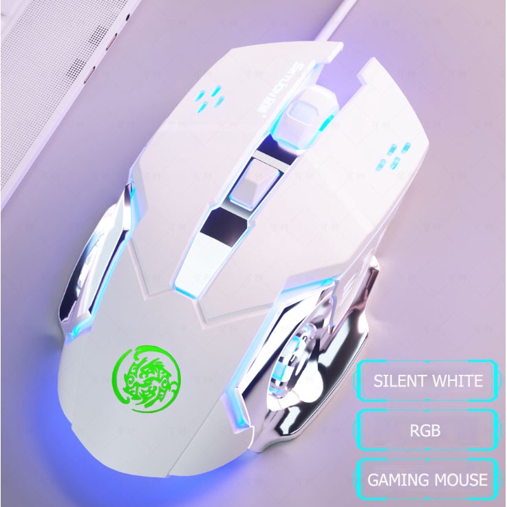 🔥พร้อมส่ง🔥  เมาส์เกมมิ้ง Gaming Mouse RGB MOUSEมีหลายแบบให้เลือก มีสาย/ไร้สาย มีเสียง/ไร้เสียง มาโคร/ไม่มาโคร เมาส์ mous - รูปที่ 2