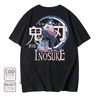 เสื้อยืดสีดำอินเทรนด์Hashibira Inosuke DEMON SLAYER 006 เสื้อยืด ลายการ์ตูนอนิเมะญี่ปุ่น ALVACOTH พรีเมี่ยมS M L   XL  X