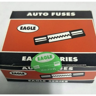 AUTO FUSES EAGLE SERIES หลอดฟิวส์แก้ว20มิล(แพค10ชิ้น).5a, 1a, 2a, 3a,5a, 10a,15a, 20a, 25a, 30a, 50a