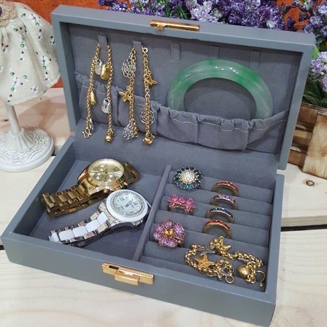 B013 กล่องใส่เครื่องประดับ ใส่แหวน สร้อยคอ กล่องอเนกประสงค์