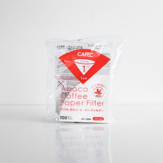 Cafec Abaca Paper Filter 1 Cup [ Cone Shape ]