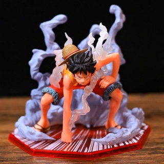 โมเดลตุ๊กตาฟิกเกอร์ อนิเมะ One Piece Luffy Luffy วันพีช หมวกฟาง ลูฟี่ เกียร์สอง เครื่องประดับ สําหรับผู้ชาย ผู้หญิง☆