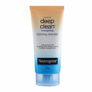 นูโทรจีน่า ดีพ คลีน โฟมล้างหน้าขจัดความมันบนใบหน้า Energizing Neutrogena 85 กรัม x 1 หลอด