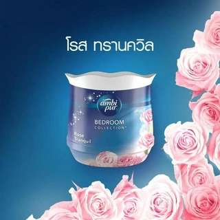 Ambi Pur แอมบิเพอร์ เจล เฟรช เจลหอมปรับอากาศ กลิ่นโรส ทรานควิล 180 กรัมx2 ดับกลิ่นห้อง Fresh ขวด
