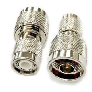 RF Connector N male to TNC male straight RF coax สายอะแดปเตอร์เชื่อมต่อ 2 ชิ้น