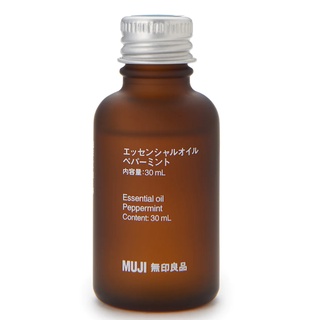 MUJI น้ำมันหอมระเหย มูจิ กลิ่นสะระแหน่ เปปเปอร์มินต์ สำหรับเครื่องกระจายกลิ่นอโรม่า โฮม สปา และอโรมาเทอราพี 30 มิลลิลตร