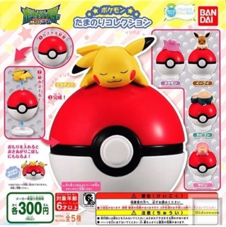 กาชาปอง ยกเซท Pokemon นอนแผ่