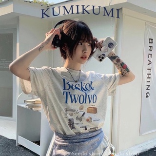 kumikumi 💙 เสื้อยืด oversize Baskot Twolvy