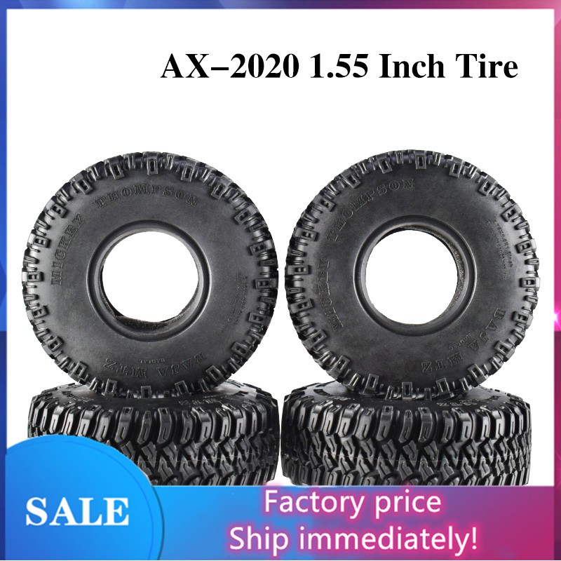 【ขายส่ง】AUSTAR ล้อยางปีนเขา 1.55 นิ้ว สําหรับรถบังคับ 1/10 Axial AX90069