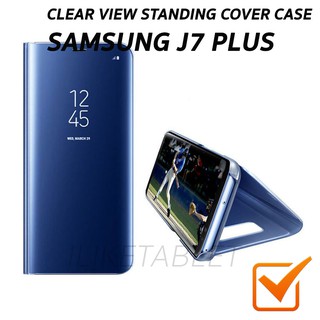 Case ฝาปิดใส clear view cover case for SAMSUNG J7PLUS