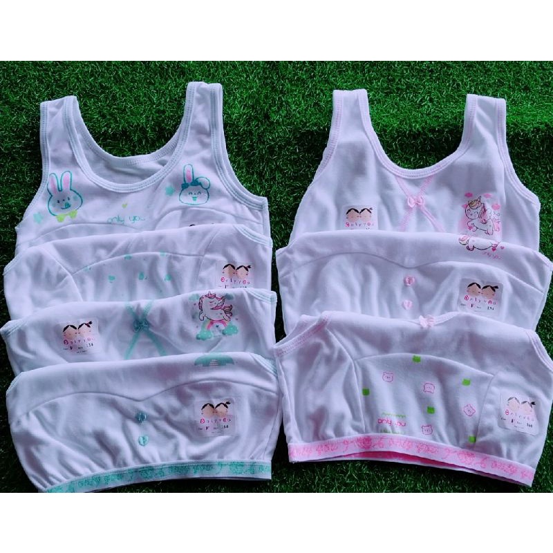 เสื้อกล้ามเด็กหญิง First Bar เสื้อกล้าม First Bar ไม่มีฟองน้ำ ตัวล่ะ  45 บาท น้อง 3-6ปี ราคาโรงงาน พ