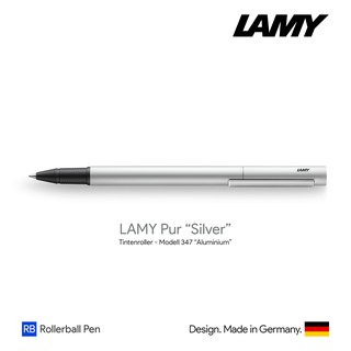 Lamy Pur "Silver" Rollerball Pen - ปากกาโรลเลอร์บอลล์ลามี่เพอร์ สีเงิน